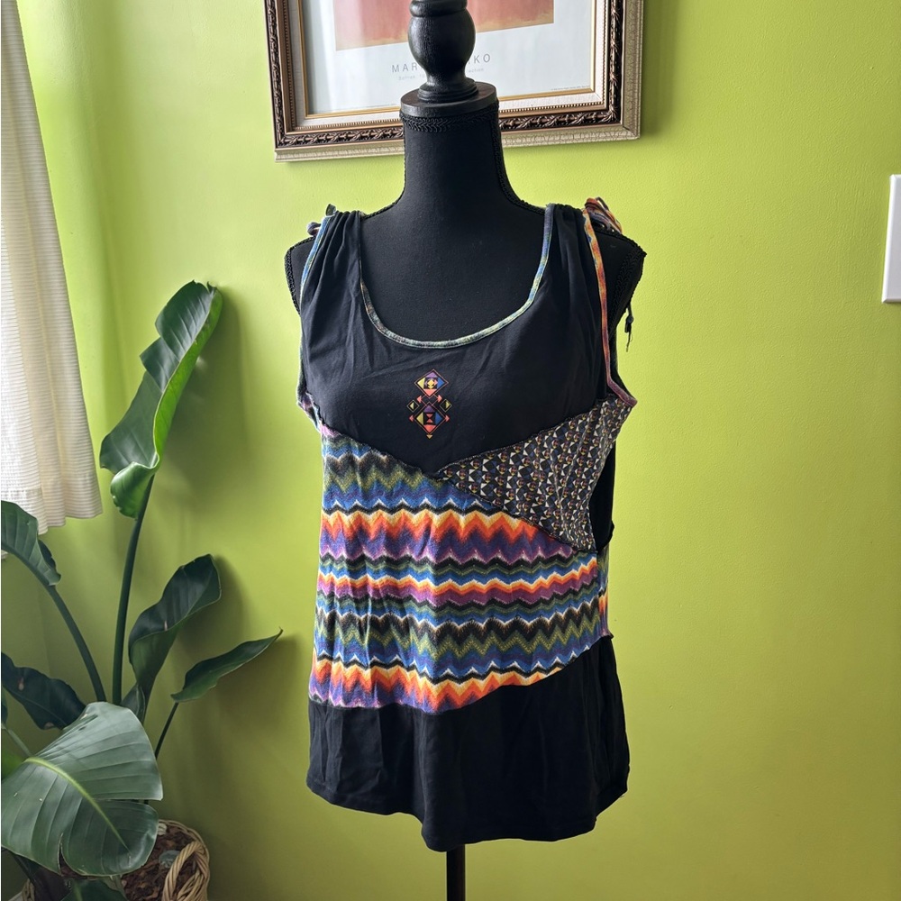 Boho Chic Multicolor Women's Tank Top
